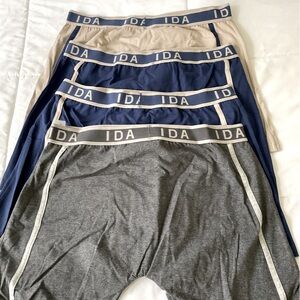 Men's Underwear Set - Gray, Blue, Tan